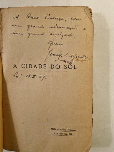 MAJOR SARMENTO DE BEIRES – 1ª edição com dedicatória