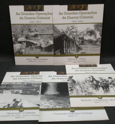 AS GRANDES OPERAÇÕES DA GUERRA COLONIAL - 5 FASCICULOS