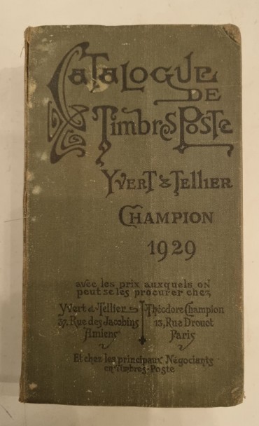 CATALOGUE DE TIMBRES POSTE 1929