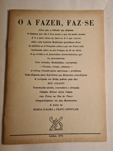 O A FAZER, FAZ-SE 