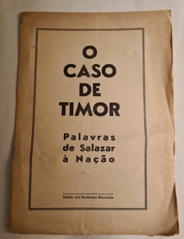 O CASO DE TIMOR