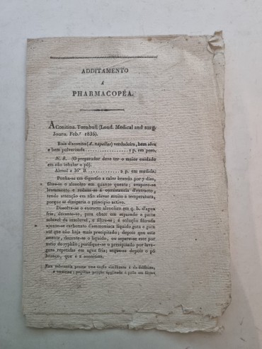 FARMACOPEIA – 1835