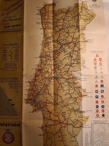 MAPA DE PORTUGAL REVISTA AUTO MOTOR 