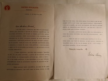 CARTA MÁRIO SOARES