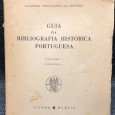 «Guia da Bibliografia Histórica Portuguesa - Volume I»