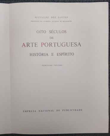 «Arte Portuguesa - História e Espírito»