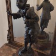 Relógio de mesa «Pierrot» - EUTROPE BOURET (1833 - 1906)