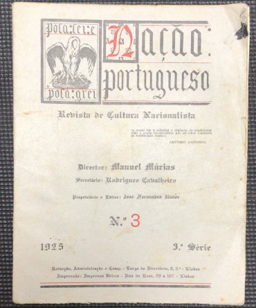 «Nação Portuguesa - Revista de Cultura Nacionalista nº 3 - 1925»»