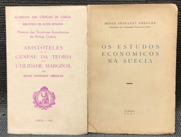 «Aristóteles e a Génese da Teoria da Utilidade Marginal / Os Estudos Económicos na Suécia»