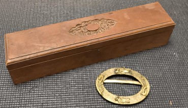 Caixa de leque e fivela