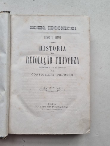 HISTÓRIA DA REVOLUÇÃO FRANCEZA