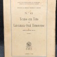 «Textos em Teto da Literatura Oral Timorense» 
