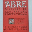 ABREVIATURAS PALEOGRAFICAS PORTUGUESAS