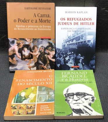 «Lote 4 Livros de História»