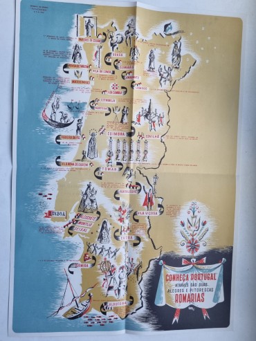 MAPA DAS ROMARIAS DE PORTUGAL