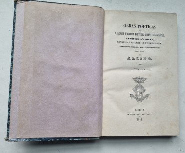 OBRAS POETICAS DE Marqueza d`Alorna