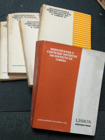 MONUMENTOS E EDIFICIOS NOTÁVEIS DO DISTRITO DE LISBOA - 5 VOLUMES