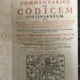 «Jurisconsulti Commentarius in Codicem Justinianeum - 2 Tomos - 1715» 
