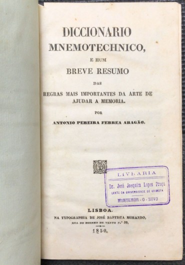 «Diccionario Mnemotechnico - 1850» 