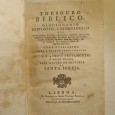 THESOURO BIBLICO OU DICCIONARIO HISTORICO E ETYMOLOGICO – 1785