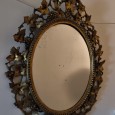 Espelho oval «parra» e «uvas»