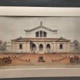 «Fachada de edifício - Biblioteca, Escola de Botânica e Estufa»