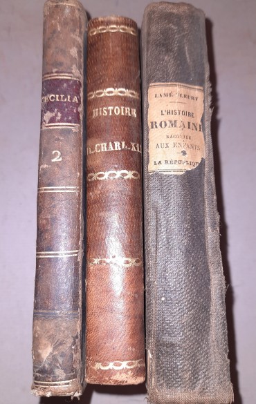 Três Livros Antigos do Seculo XIX