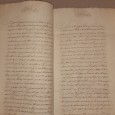 Manuscrito s/papel , 3 bifólios cosidos, assinado c/sinal publico