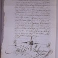Manuscrito s/papel , 3 bifólios cosidos, assinado c/sinal publico