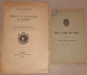 Duas publicações de e sobre a Universidade de Coimbra