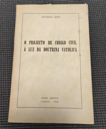 «O projecto de código civil à luz da doutrina Católica»