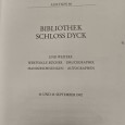 Catálogo de leilão «Bibliothek Schloss Dyck - September 1992»