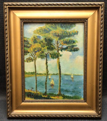 «Paisagem com barcos»