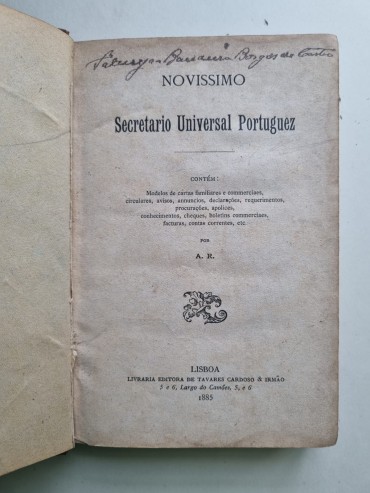 NOVISSIMO SECRETÁRIO UNIVERSAL PORTUGUÊZ