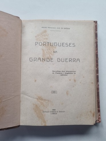 PORTUGUESES NA GRANDE GUERRA