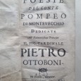 POESIE DEL CONTE POMPEO - 1705