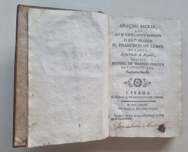 ORAÇÕES SACRAS – 1785