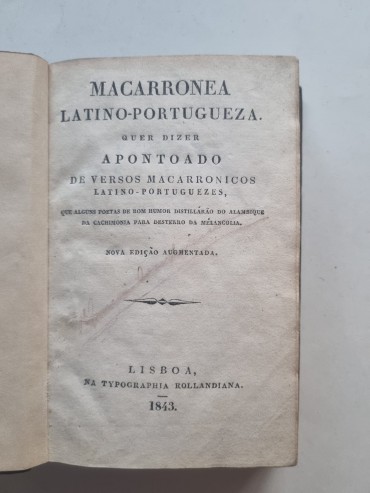 MACARRONEA LATINO – PORTUGUEZA