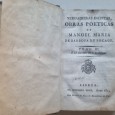 VERDADEIRAS INEDITAS OBRAS POETICAS DE MANOEL MARIA DE BARBOSA DU BOCAGE – 1ª edição