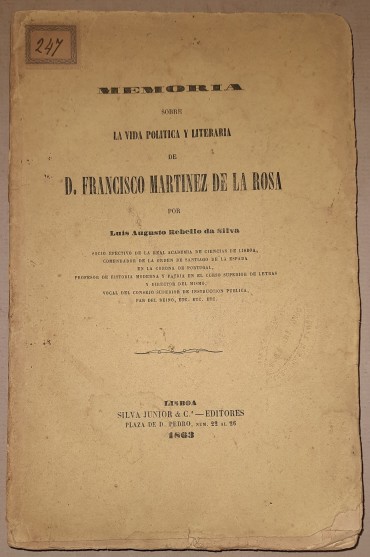 – Memoria sobre La Vida Politica Y Literaria de D.Francisco Martinez La Ros