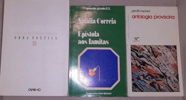Três Livros/Obras de Poetisas e Poetas Famosos