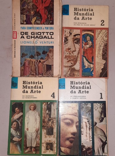 Quatro (4) Livros sobre Arte Mundial