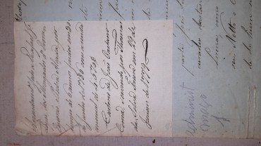 Manuscrito do fim do Século XVIII