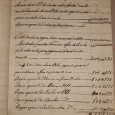 Manuscrito – Folhas de caixa de Arrendamentos  - Século XVIII, XIX