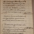 Manuscrito – Folhas de caixa de Arrendamentos  - Século XVIII, XIX