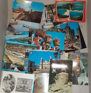 Lote de 200 Postais ilustrados