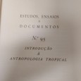 «Introdução à Antropologia Tropical»