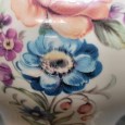 Candeeiro petróleo metal e porcelana