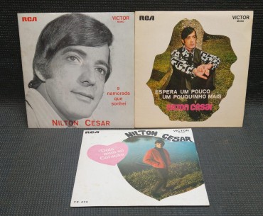 3 DISCOS DE VINIL 45 ROTAÇÕES