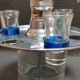 Decanter de licor com 3 shots
